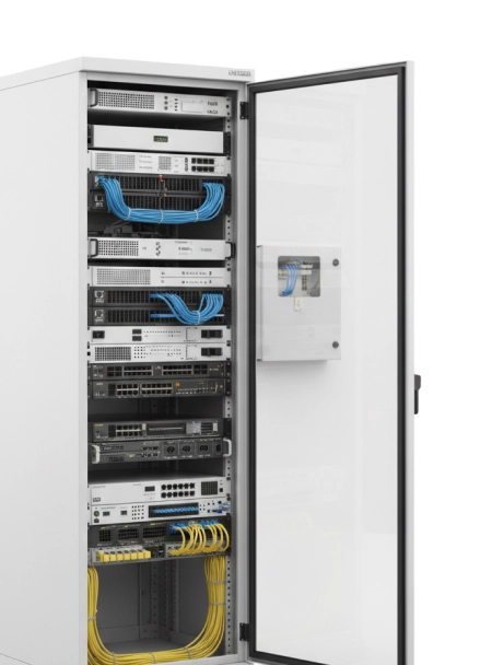 Network infrastructure integration cabinet